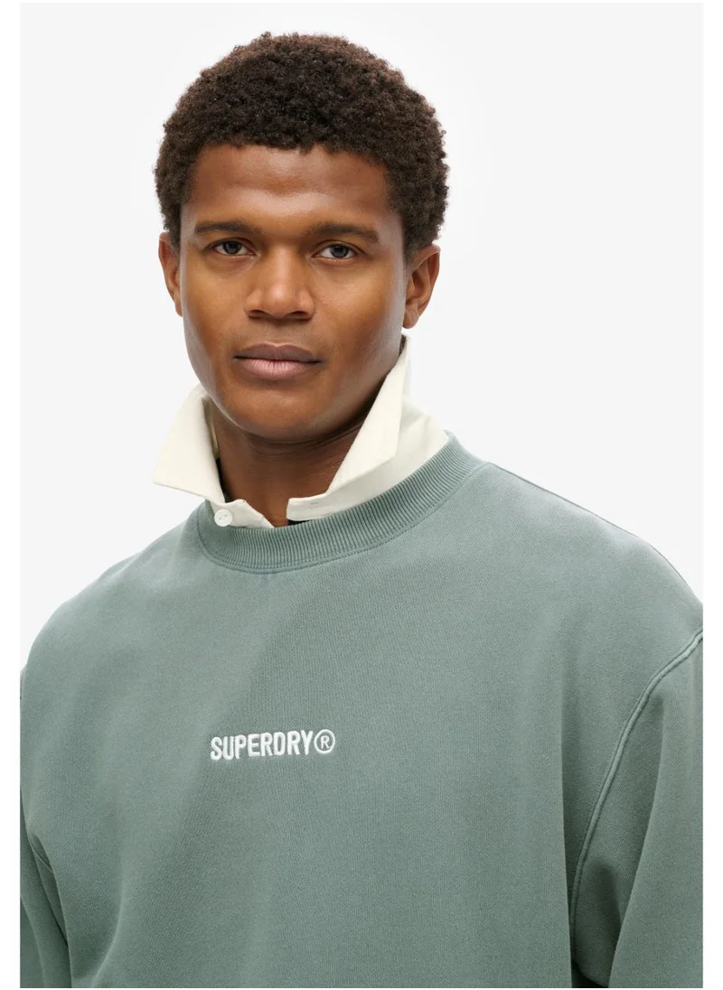 Superdry Micro Logo Graphic Loose Crew