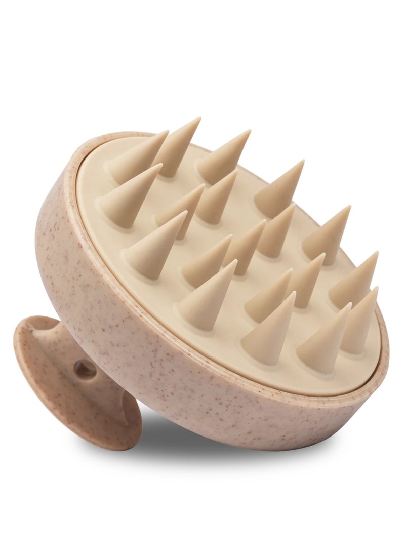 MiMi & BeiBei Hair Massager Shampoo Brush Hair Scalp Massager Brush with Soft Bristles Scalp Scrubber Dandruff Brush for Scalp Care and Hair Growth Shower Hair Scalp Scrubber Comb Soft Silicone Comb  - Image 1