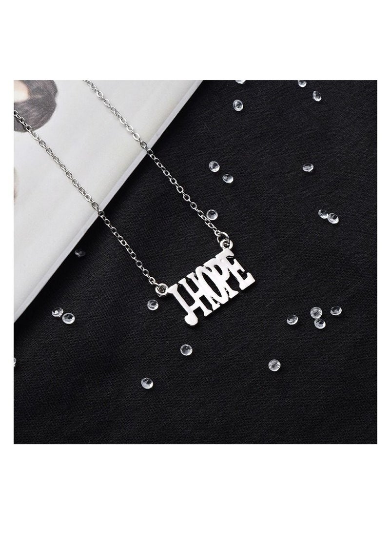 واي آند دي BTS Combination Steel Plate Pendant Necklace
