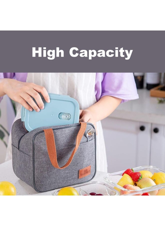 TYCOM Insulated Lunch Bag Lunch Box Large Cooler Tote Bag for Men Women and Children Double Deck Cooler for Office and Picnic  - Image 5