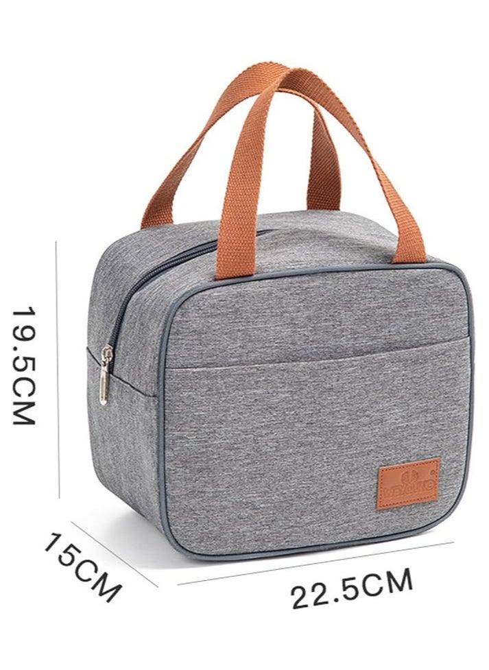 TYCOM Insulated Lunch Bag Lunch Box Large Cooler Tote Bag for Men Women and Children Double Deck Cooler for Office and Picnic  - Image 2