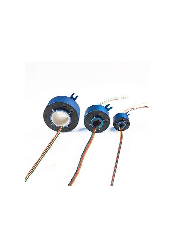 Taidacent Hollow Slip Ring Signal Power Collector Ring - 2 Wire 10A, Inner Hole 12.7mm, OD 54mm - Image 2