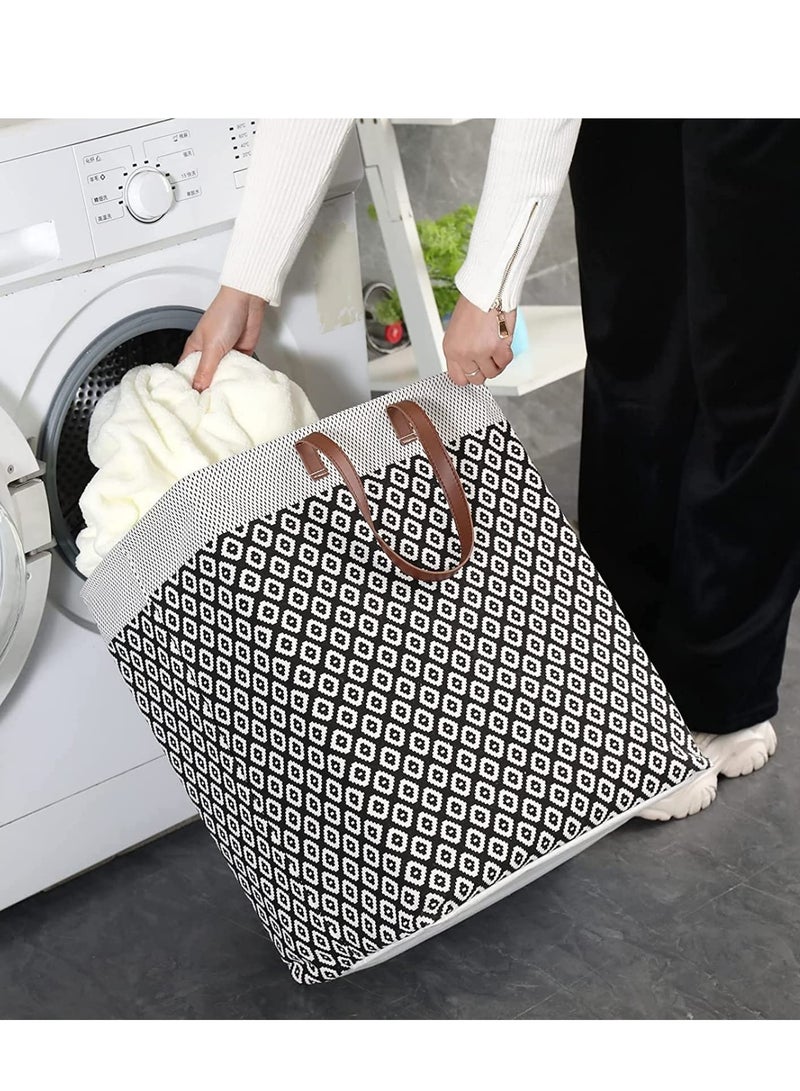 Alruht 2 Pack Foldable Laundry Baskets, Waterproof and Large Capacity, Freestanding Storage Organizer for Clothes, Toys, and Bedroom Use - Image 4