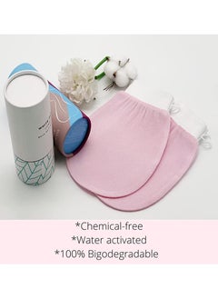 Generic 3 Pack Korean Exfoliating Glove Reusable Viscose Biodegradable Fibre Pink  - Image 3