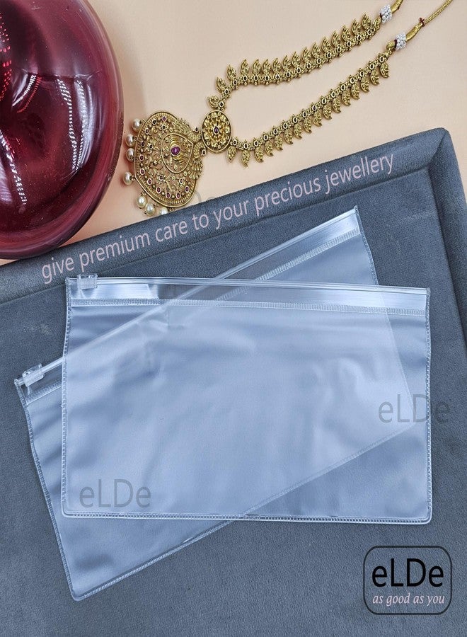 ELDE Pack of 15 Jewellery Organisers Pouch | Earring Organizer Box Transparent Zip Lock Pouches for Jewellery Organiser, Makeup & Accessories | Jwell Organizer Storage Box, Jewellery Pouch - Image 2