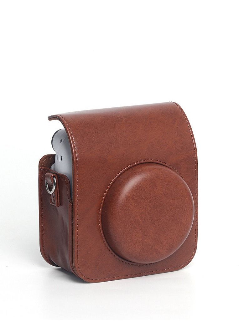 Generic Carrying Case for Fujifilm Instax Mini12 Instant Camera leather Protective Cover with Adjustable Shoulder Strap  - Image 4