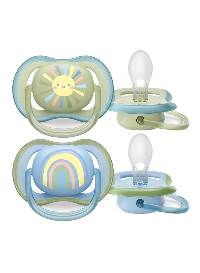 Philips Avent 2 Pieces Ultra Air Pacifier, 0 - 6 Months - Image 1