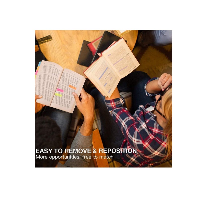 Zikra Sticky Notes Set with Bookmark Index for Planner Bullet Journaling Notebook Textbook Calendar, 60 Ruled (4x6), 40 Dotted (3.8x3), 40 Blank (3.5x2.6), 60 Orange and Pink, 25 per Color - Image 2