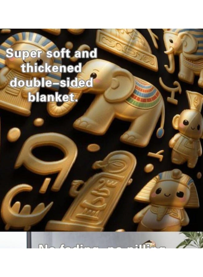 general Flannel thin blanket (warm and comfortable, suitable for sleep, gaming, dust removal and sandproof) 150cm*200cm - 279 - Image 5