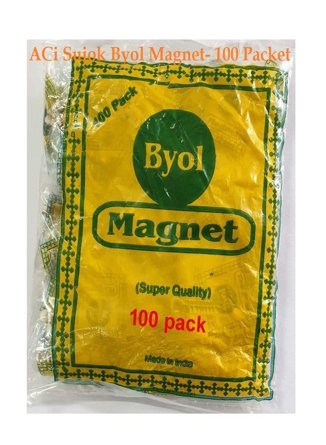 ACi Acupressure Sujok Byol Magnet Regular Medium Size 5MM 100 Pack Total-1000Pcs (Yellow & White) - Image 2