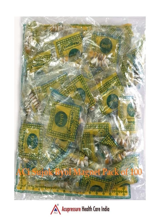 ACi Acupressure Sujok Byol Magnet Regular Medium Size 5MM 100 Pack Total-1000Pcs (Yellow & White) - Image 5