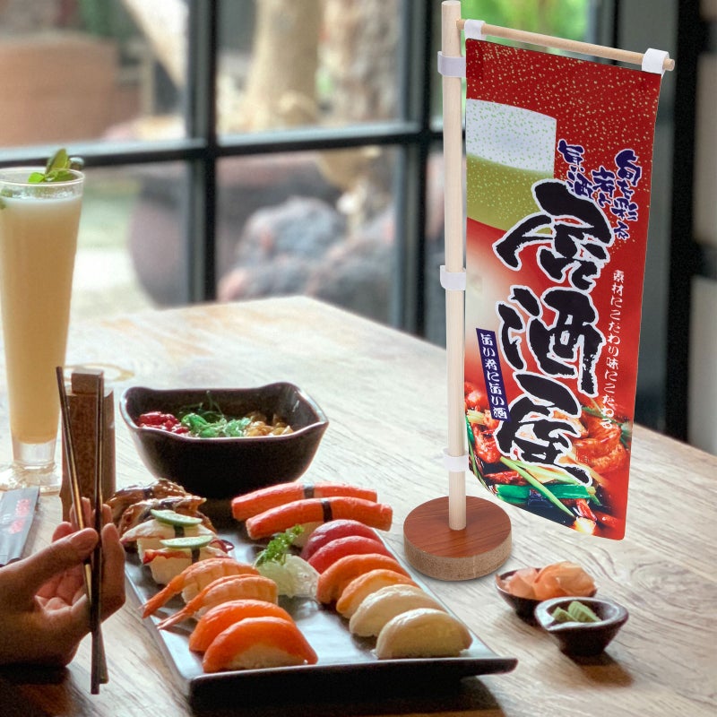 2pcs Japanese Restaurant Mini Flag Sushi Restaurant Decorative Izakaya Mini Flag - Image 4