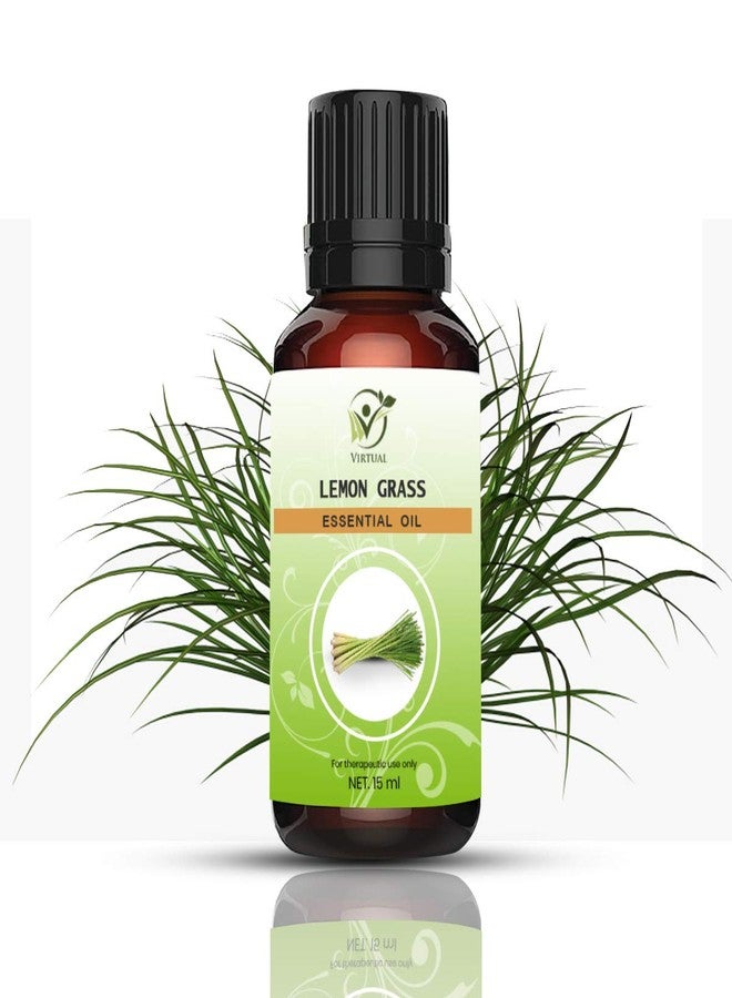 افتراضي زيت عشبة الليمون العطري الطبيعي النقي 100% من الدرجة العلاجية للشعر والبشرة وحب الشباب (100 مل) - Image 1