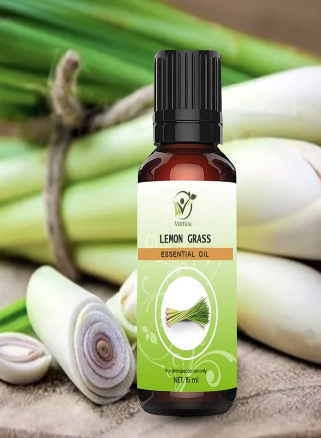 افتراضي زيت عشبة الليمون العطري الطبيعي النقي 100% من الدرجة العلاجية للشعر والبشرة وحب الشباب (100 مل) - Image 2