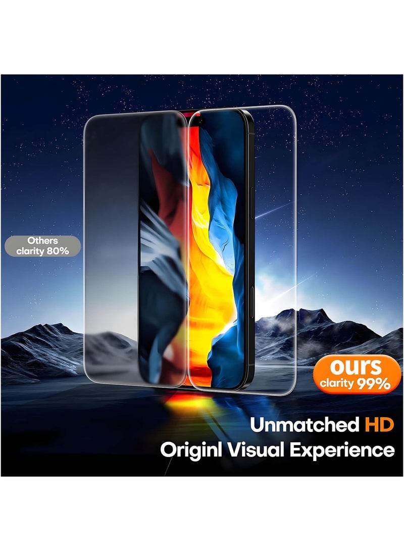 MonaPlay [1Pack] iPhone 17 Air Screen Protector, Ultra HD Crystal Clear, Automatic Install Tool, 9H Hardness Tempered Glass, Case Friendly, Fingerprint Proof, Bubble-Free - Image 3