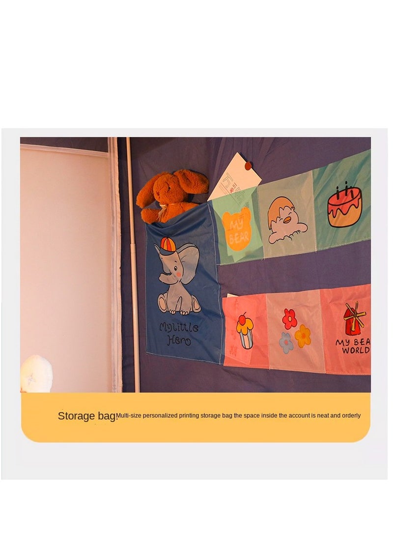 Bed Canopy Tents Curtain Blackout Curtain Single Bed Tent Curtain Student Shading Cloth Bed Canopy Mosquito Net Student Sleep Privacy Protection - Image 4
