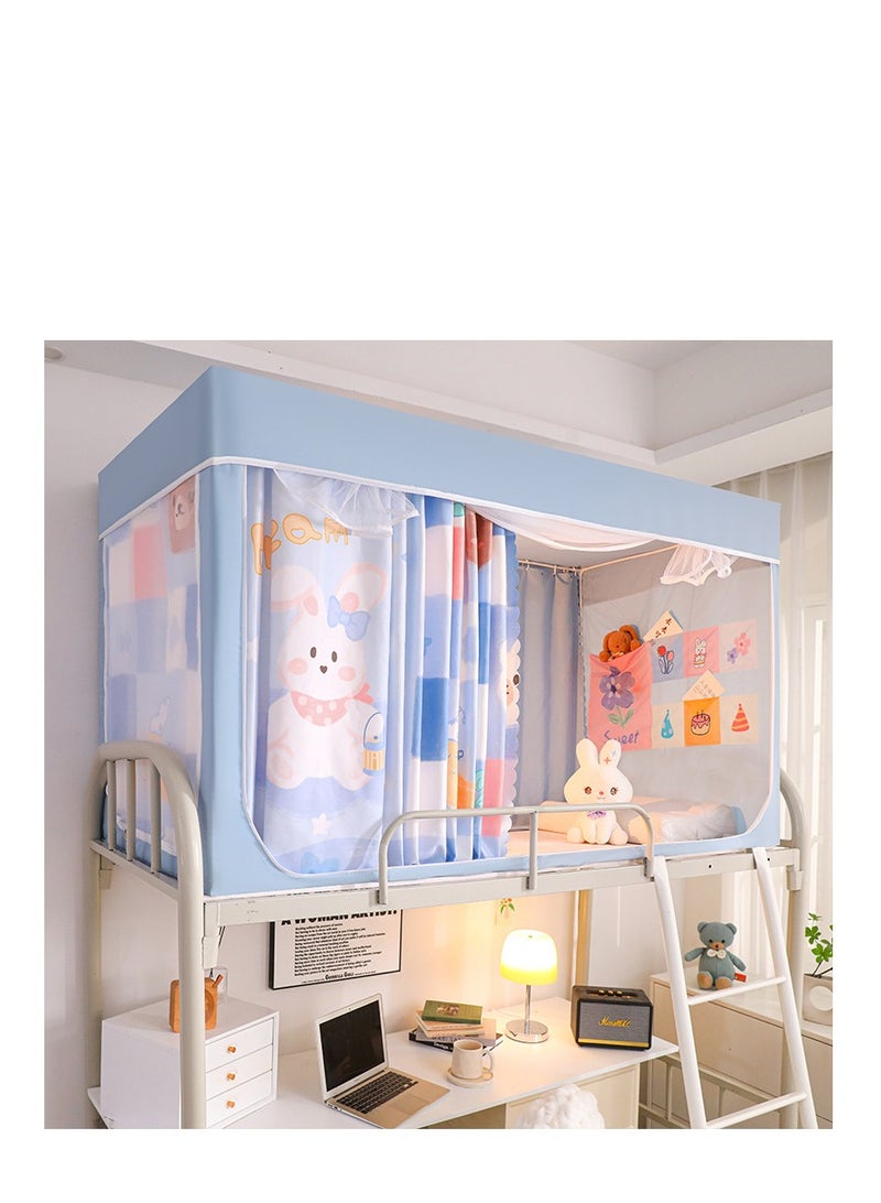Bed Canopy Tents Curtain Blackout Curtain Single Bed Tent Curtain Student Shading Cloth Bed Canopy Mosquito Net Student Sleep Privacy Protection - Image 1