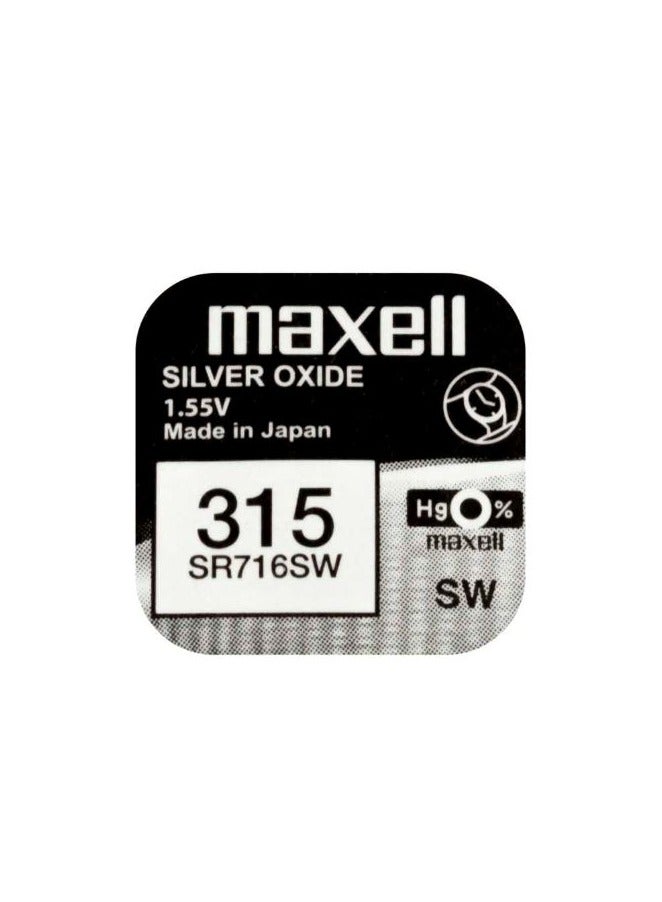 ماكسل 1 قطعة ماكسيل 315/SR716SW بطارية 1.55 فولت