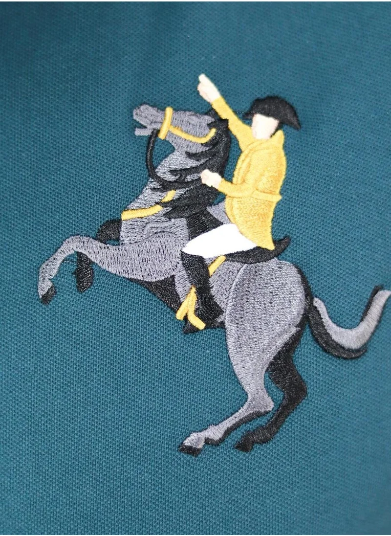 GIORDANO Men's Napoleon Polo - Dark Green