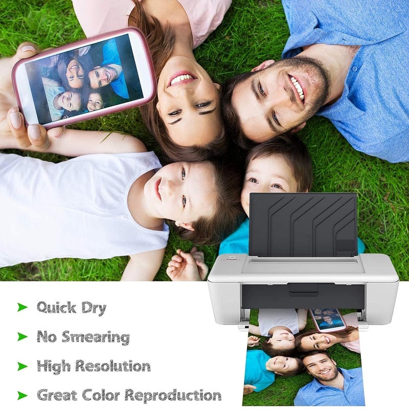 oddy 260 GSM A4 Size Glossy Photo Paper – Waterproof & Smudge Resistant, Pack of 20 Sheets, Compatible with Inkjet Printer - Image 4