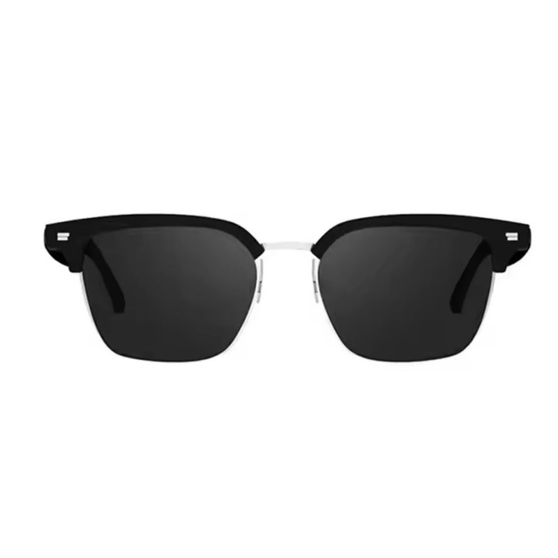 Smart Glasses: Black Half-Frame Design - Anti-Blue Light UV Protection AI Translation - Hands-Free Bluetooth Connectivity for Global Travel Outdoor Cross-Cultural Communication - Image 4