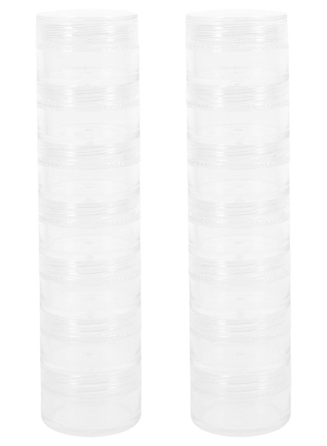Artibetter 2pcs 7 Day Pill Organizer Case Tower Weekly Stackable Pill Storage - Image 1