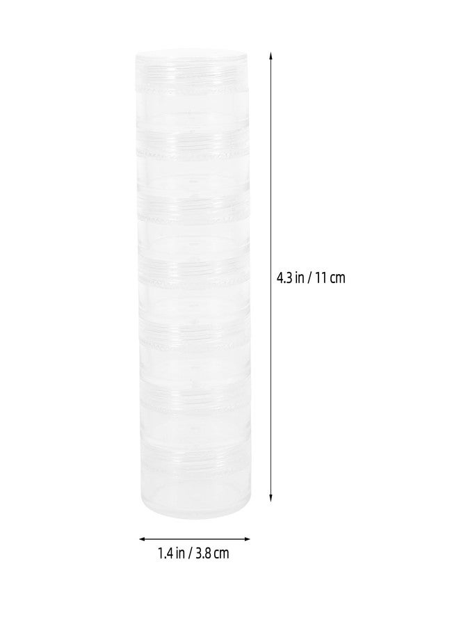 Artibetter 2pcs 7 Day Pill Organizer Case Tower Weekly Stackable Pill Storage - Image 2