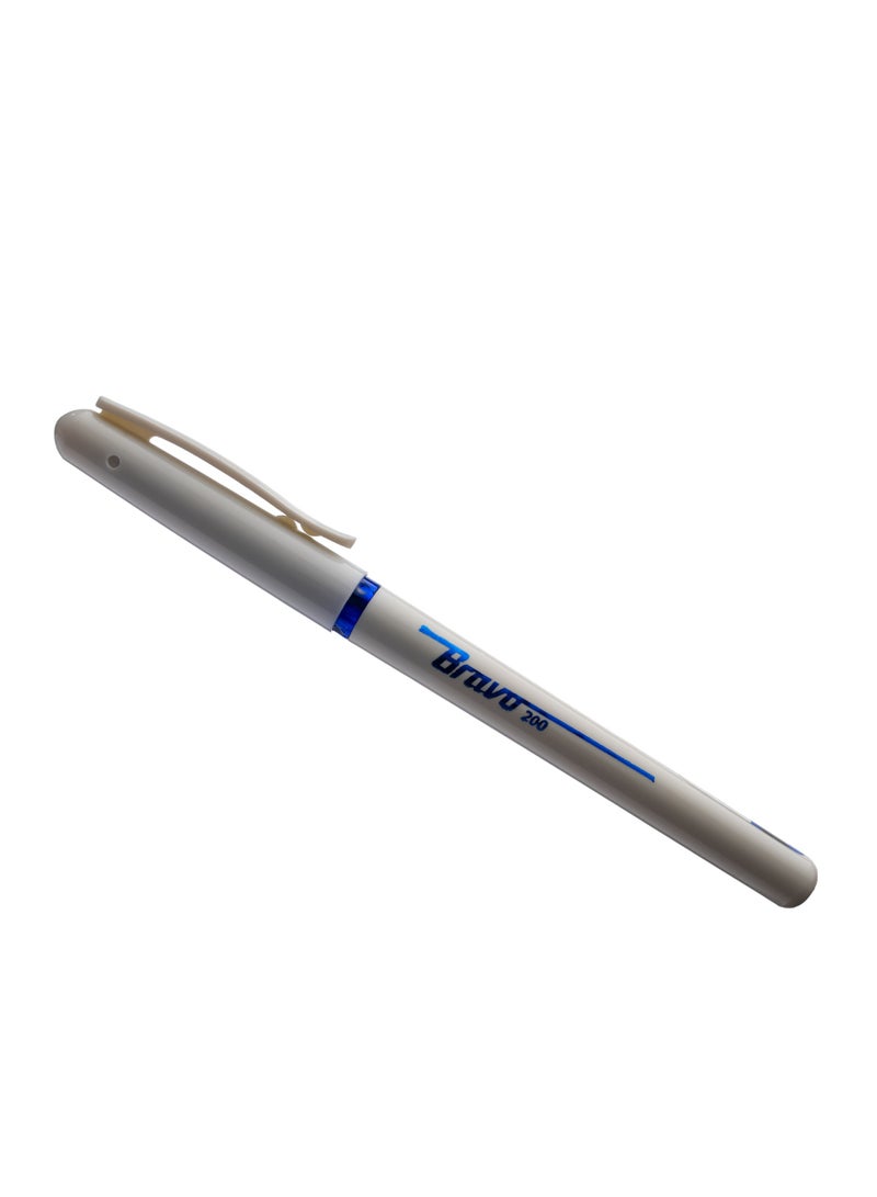 Bravo 200 BallPoint Pen - 1.0mm -  Pack of 10 Pens - Blue - Image 2
