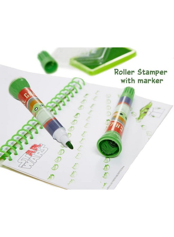 Innovative Designs Star Wars Mandalorian Baby Yoda Coloring & Sticker Activity Set for Kids with Travel Carrying Case - Image 5