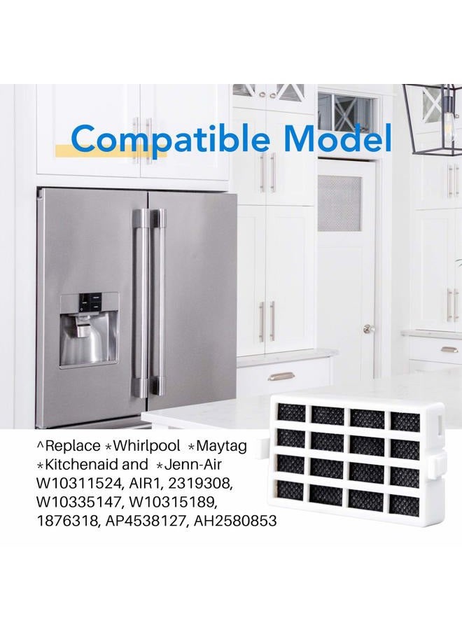 ICEPURE W10311524 Refrigerator Air Filter Replacement for Whirlpool AIR1, W10311524, 2319308, W10335147, 1876318, FreshFlow Air Filter, AP4538127, AH2580853, EA2580853, PS2580853, PACK of 4 - Image 4