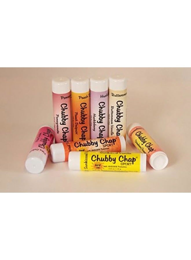Chubby Chap Three (3x) Large Jumbo Chapstick Natural Chapstick - 1/2 Ounce Lip Balm (Huckleberry) - Image 4