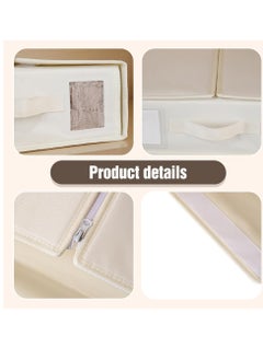 Excefore Foldable Bed Sheet Organizers and Storage, 2024 New Bed Sheet Organizer with Window for Linen Closet Storage, Bedding Folder Storage Box Container for Bedsheets, Duvet Covers, and Pillows (Gray)  - Image 3