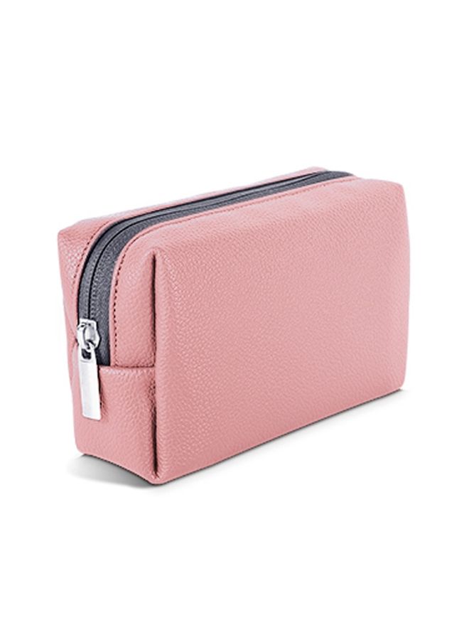 HuHa Leather Power Pack Charger Data Cable Mouse Digital Storage Bag(Rose Gold)  - Image 1