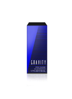 Gravity Gravity Eau de Cologne Spray, Vegan Formula, Fragrance, Earthy Wood and Leather Notes, 1.7oz 