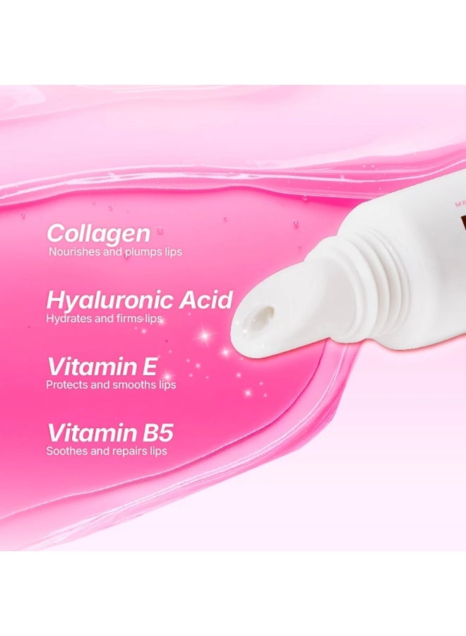 Mentholatum Lipcare Lip Perfector Serum HYA Collagen, Hyaluronic Acid & Collagen Lip Serum for Long-Lasting Hydration, Soft Smooth Lips, Lightweight Gel Texture, Light Pink Tint & Marshmallow Scent - Image 3