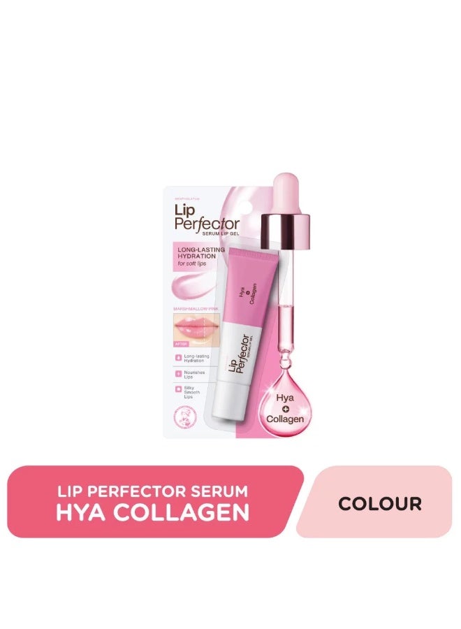 Mentholatum Lipcare Lip Perfector Serum HYA Collagen, Hyaluronic Acid & Collagen Lip Serum for Long-Lasting Hydration, Soft Smooth Lips, Lightweight Gel Texture, Light Pink Tint & Marshmallow Scent - Image 2