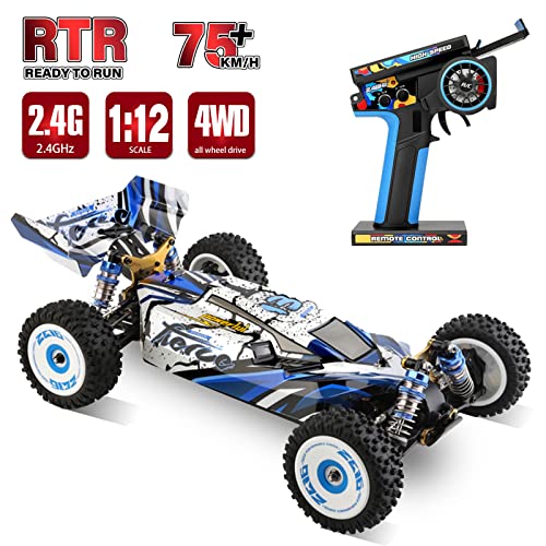 GoolRC سيارة GoolRC WLtoys RC، مقياس 1:12، 2.4GHz، سيارة درفت على الطرق الوعرة، جاهزة للتشغيل، محرك بدون فرش، هيكل معدني للأطفال والبالغين - Image 2