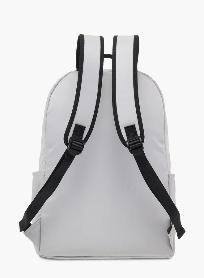Lee Cooper Solid School Backpack with Adjustable Straps and Zip Closure - 32x16x43 cm