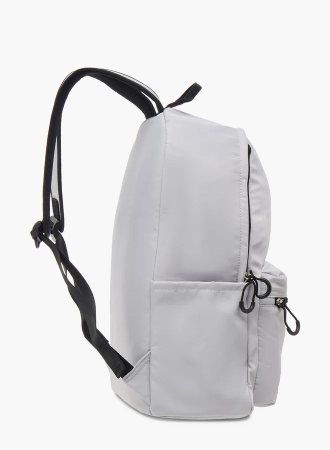 Lee Cooper Solid School Backpack with Adjustable Straps and Zip Closure - 32x16x43 cm