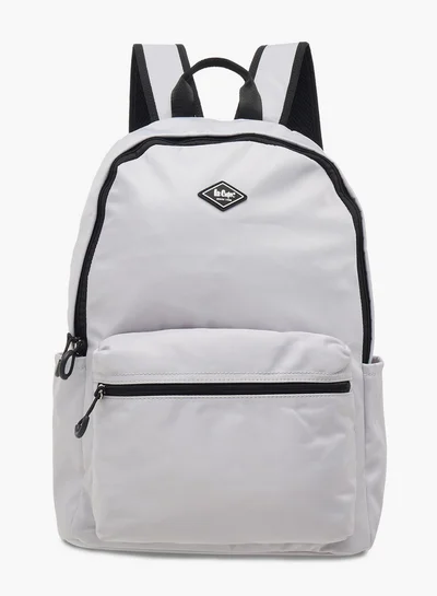 Lee Cooper Solid School Backpack with Adjustable Straps and Zip Closure - 32x16x43 cm