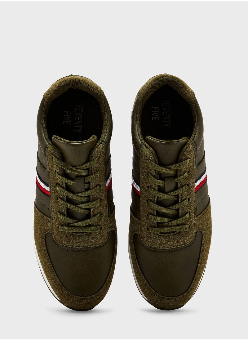 Seventy Five - Casual Webbing Highlight Sneakers - Image 1