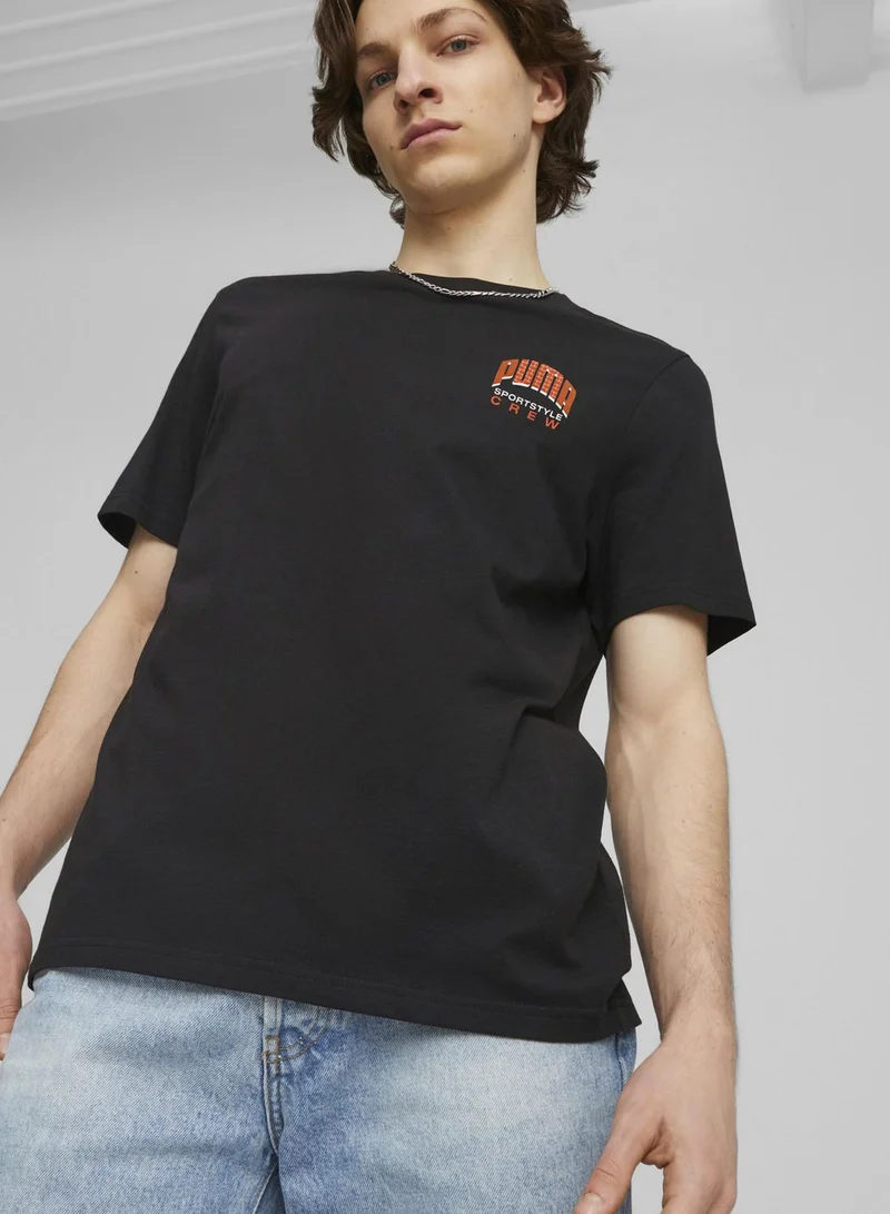 PUMA Sportsyle Crew Graphics T-Shirt