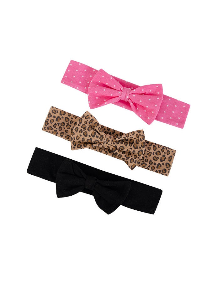 hudson baby 3 Piece Headband And 2 Piece Socks Set Leopard  - Image 4