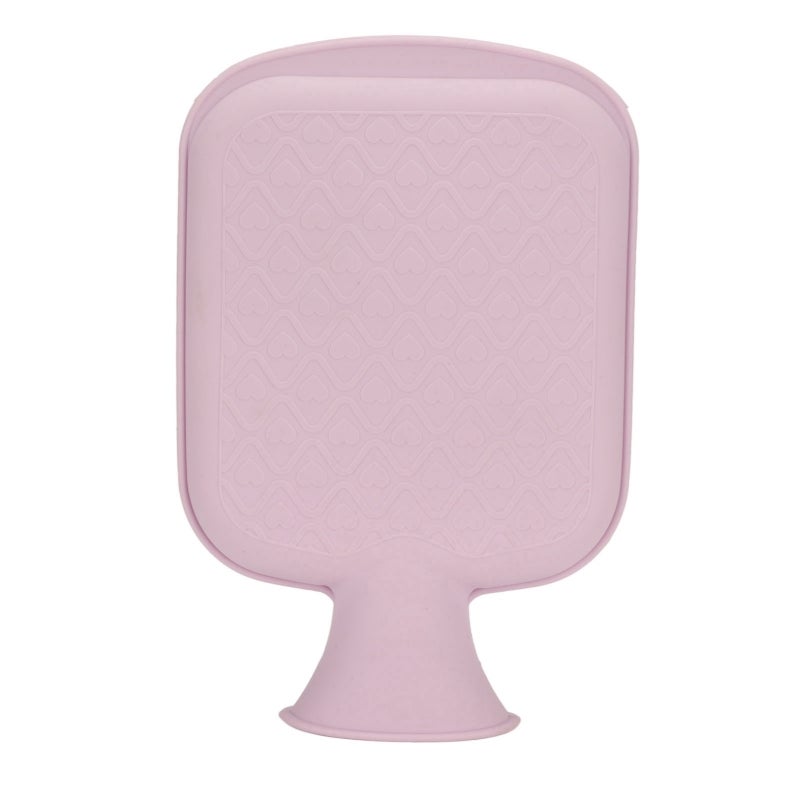 Silicone Hot Water Bottle 2.5mm Thick Soft Purple - Anti Pressure Explosion Proof Cold And Hot Dual Use Hot Water Bag for Menstrual Cramps Relief - Long Lasting Heat Retention Heating Pad for Cozy Win - Image 2