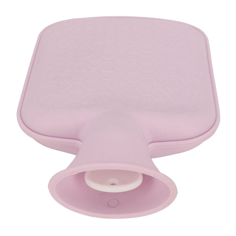 Silicone Hot Water Bottle 2.5mm Thick Soft Purple - Anti Pressure Explosion Proof Cold And Hot Dual Use Hot Water Bag for Menstrual Cramps Relief - Long Lasting Heat Retention Heating Pad for Cozy Win - Image 4