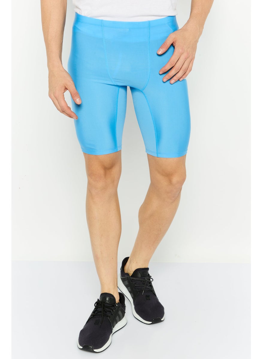 PUMA Men Tight Fit Running Shorts, Blue  - Image 1