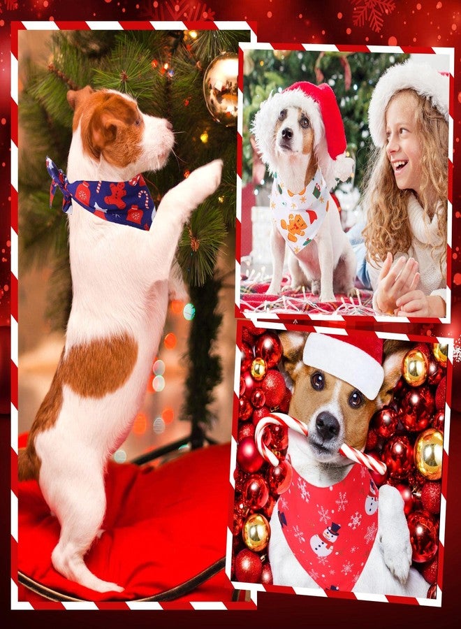 Kigeli 30-Piece Christmas Dog Bandanas Bibs Triangle Dog Scarf Kerchief Set with Christmas Patterns for Pet Costume Accessories Decoration - Image 4