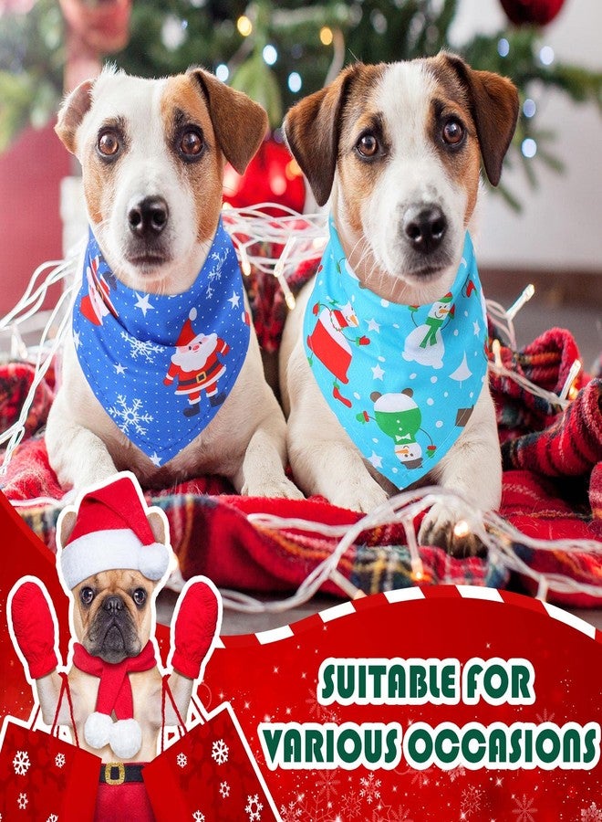 Kigeli 30-Piece Christmas Dog Bandanas Bibs Triangle Dog Scarf Kerchief Set with Christmas Patterns for Pet Costume Accessories Decoration - Image 2