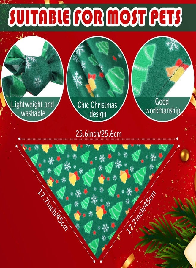 Kigeli 30-Piece Christmas Dog Bandanas Bibs Triangle Dog Scarf Kerchief Set with Christmas Patterns for Pet Costume Accessories Decoration - Image 3