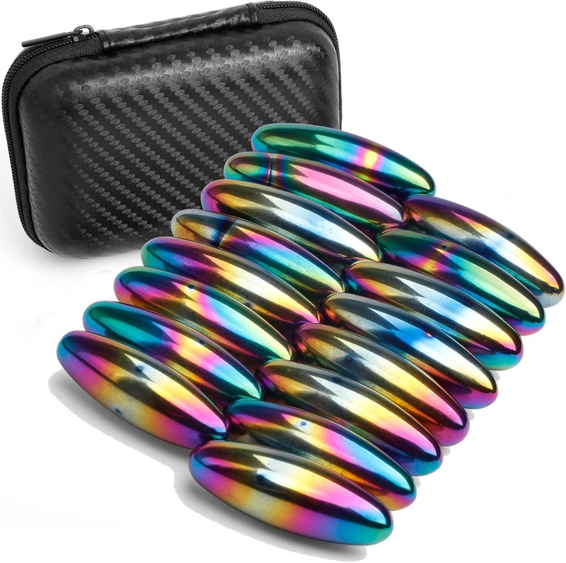 Anzmtosn Rattle Magnets Spinning Buzzing Snake Eggs for Adults, Hematite Magnetic, Educational Science Kit, Great for Can be Used as Fridge Magnets - Image 1